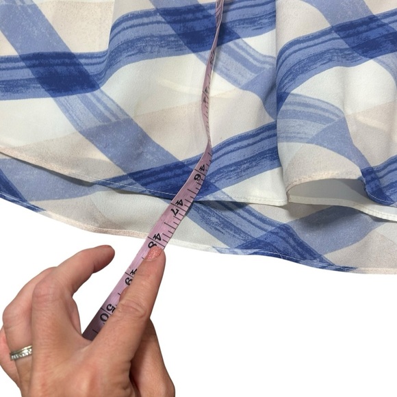 Banana Republic Plaid A-Line Slip Pleated midi Dress size 4p sleeveless wedding - Picture 12 of 12